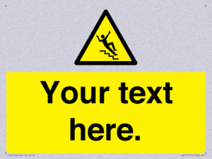 Custom Slippery Stairs Sign